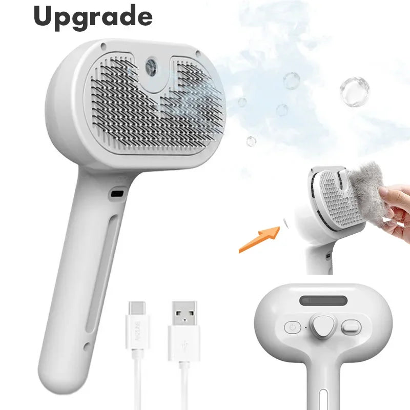 Brosse Vapeur Autonettoyante pour Chiens et Chats